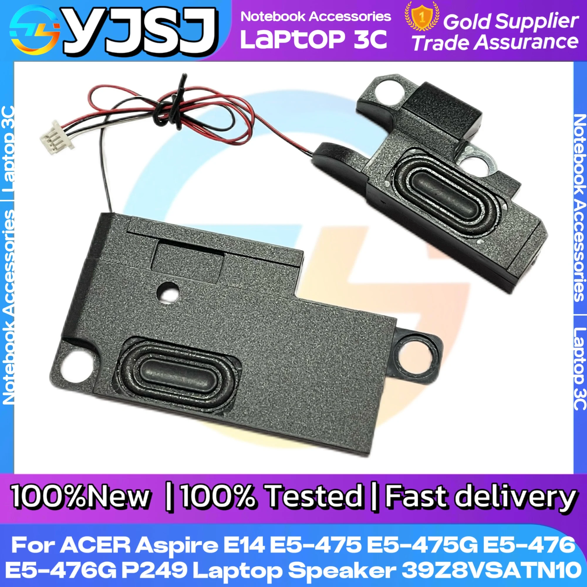 Nowy głośnik do laptopa ACER Aspire E14 E5-475 E5-475G E5-476 E5-476G P249, wbudowany głośnik audio VAN-Z8VSATN10 — zdjęcie produktu 3