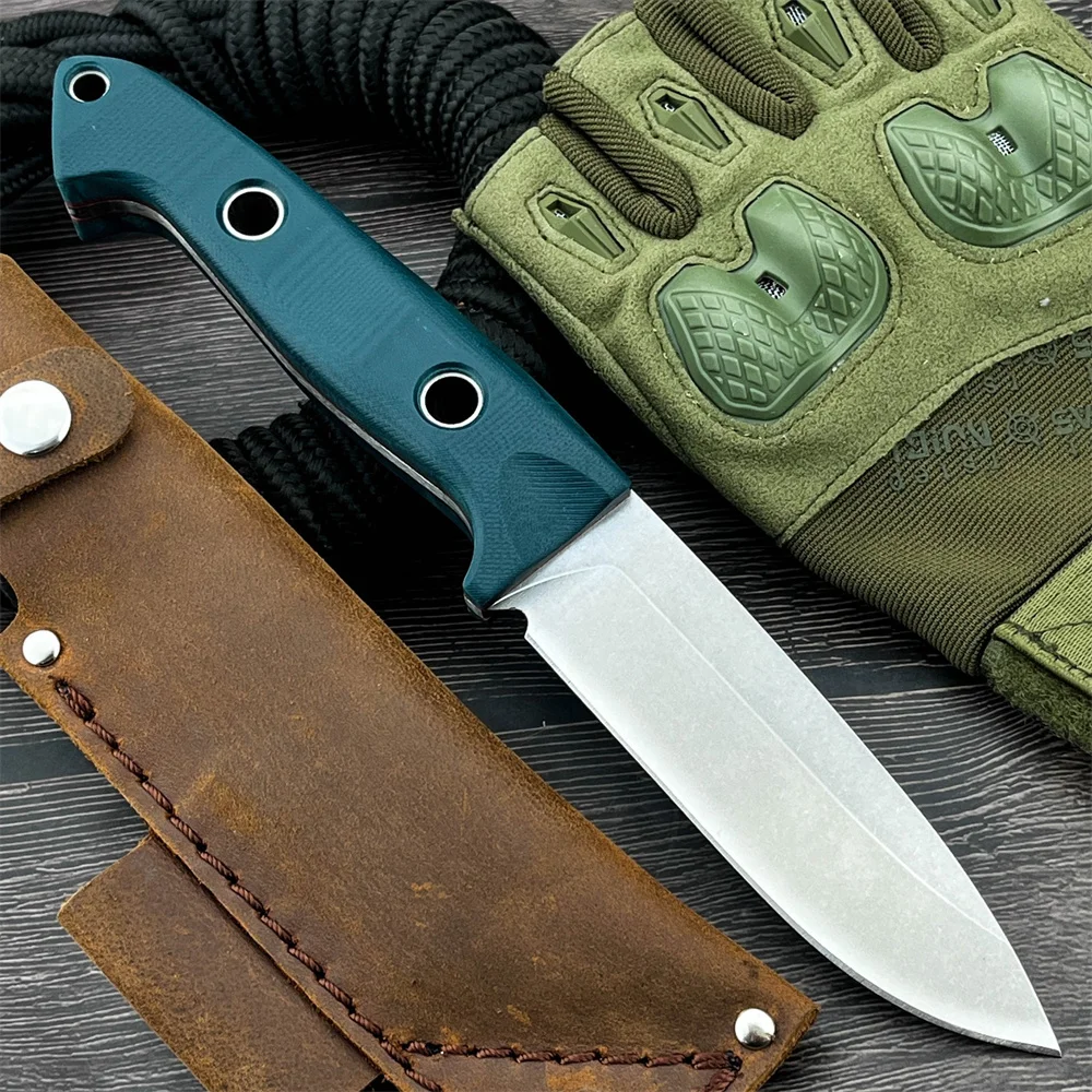 

Тактический нож BM 162 Full Tang с фиксированным клинком из стали D2, рукоять G10, для охоты, экспедиций, кемпинга и выживания, с ножнами