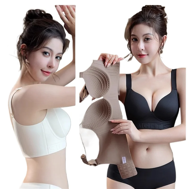 

KUCLUT Big Breasts With No Traces And Small Breasts Gathered Without Steel Rings To Prevent External Expansion Of Women's Bra