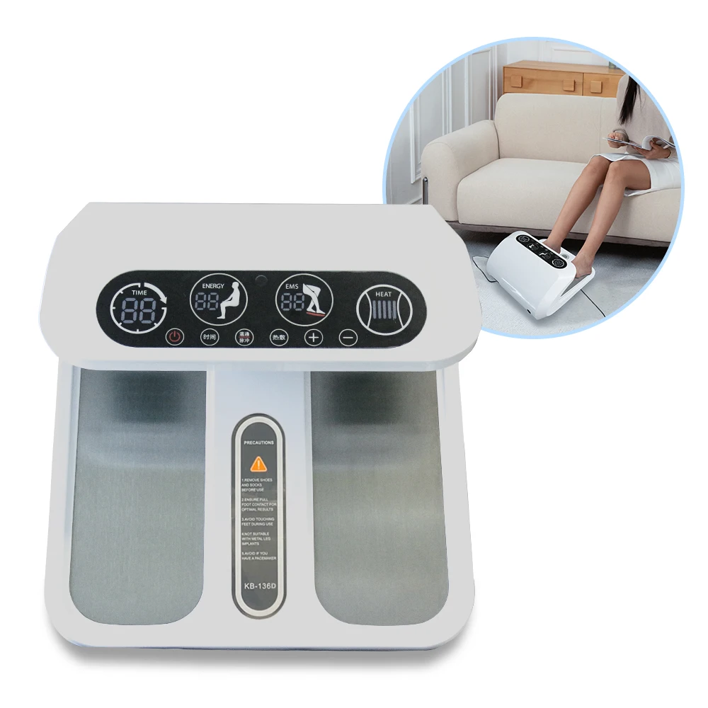

STLFBeirelax 3 in 1 PEMF Terahertz Therapy Foot Massager with Heating Belt Accessories and Red Light Therapy