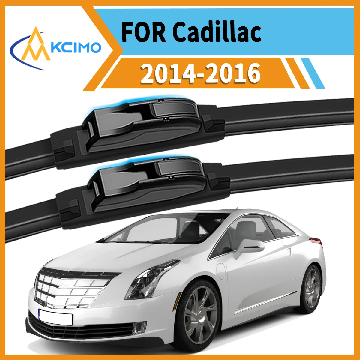 

Essential Safety Duo 2 Front Wiper Blades for Cadillac ELR 2014-2016 Year-Round Clear Vision & Quiet Smudge-Free Operation