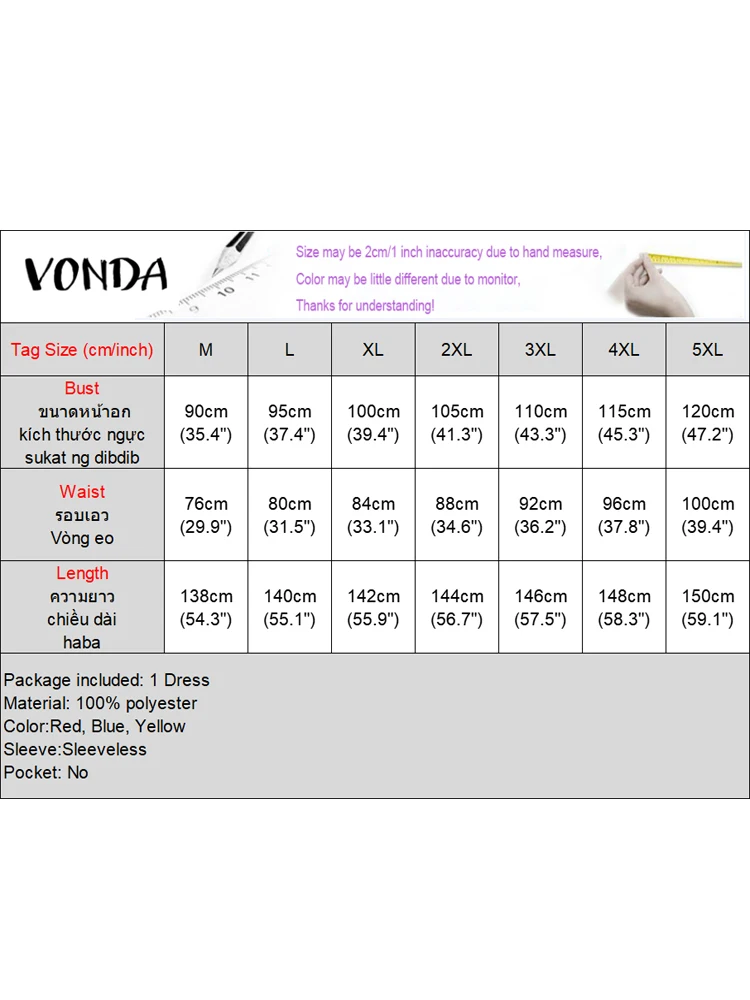 Plus Size 5XL VONDA Women Summer Evening Dress Sexy Lace Patchwork Sundress Printed Strap Party Vestidos 2025 VONDA A-Line Robe
