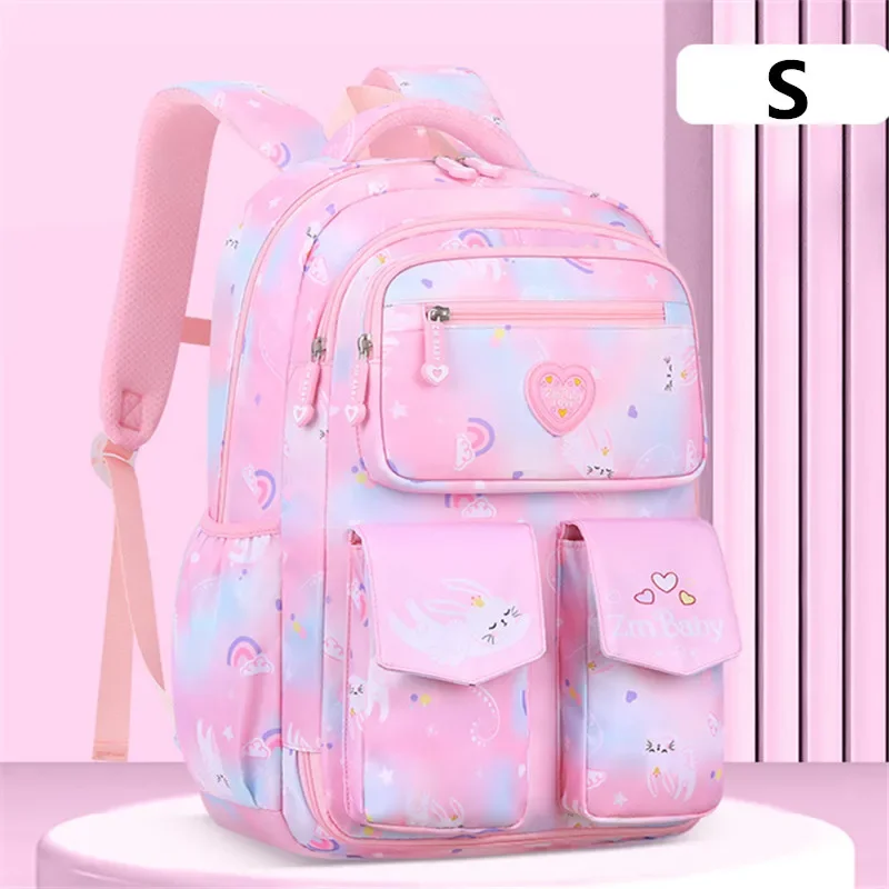 Imagem -04 - Mochila Impermeável para Crianças Mochila Escolar Rosa Crianças Criança Bolsa Escolar para Adolescentes Primária Kawaii Bonito Kit de Pequena Classe