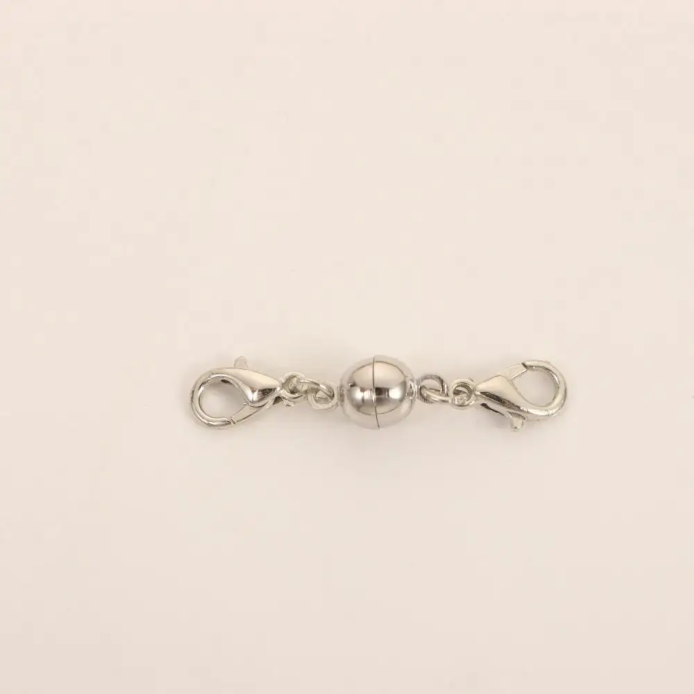 5 Pairs Silver Gold Color DIY Jewelry Making Metal Buckle Bracelet Necklace Clasps Beads Ball Magnetic Clasps Connector Hook