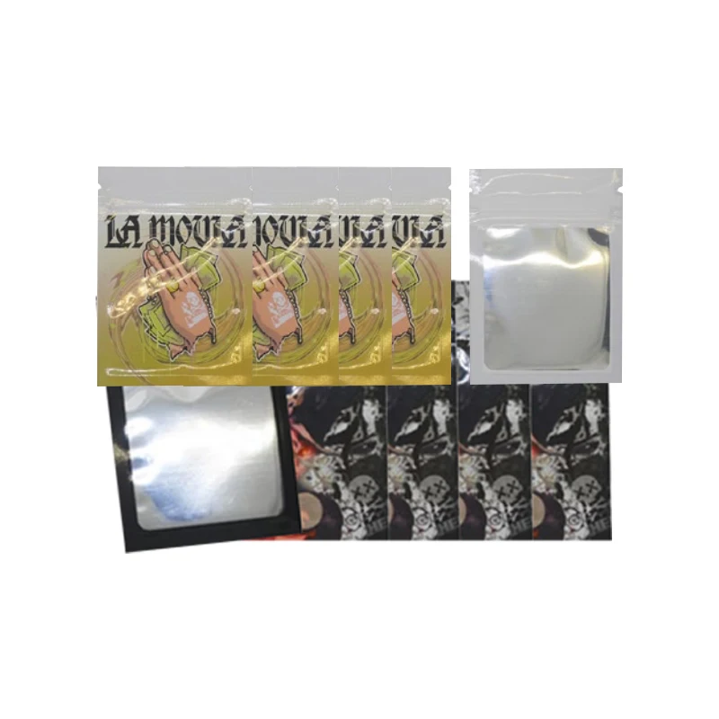 7x10cm Cartoon Geurbestendige Voedsel Opbergzakken Venster Pouch Aluminium Zakjes Mylar Zakken Hersluitbare Waterdichte Plastic Ritssluitingszak