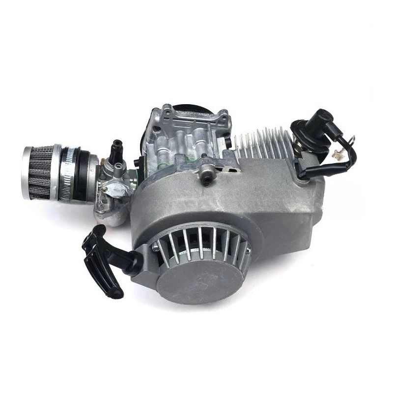 Mini motorcycle parts 2-stroke improved version 49CC single-cylinder air-cooled engine new model view 2
