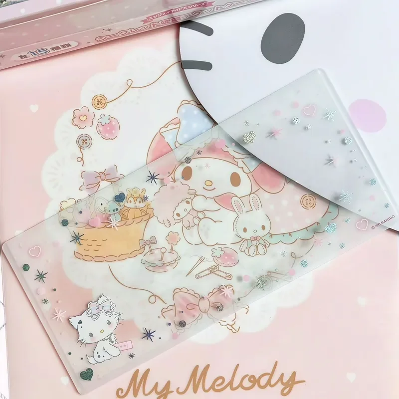 Kawaii Sanrio Hello Kitty My Melody Cinnamoroll Hard Bill Clip Card Sleeve Protection Concert Ticket Clip Cute Star Chasing Toys view 3