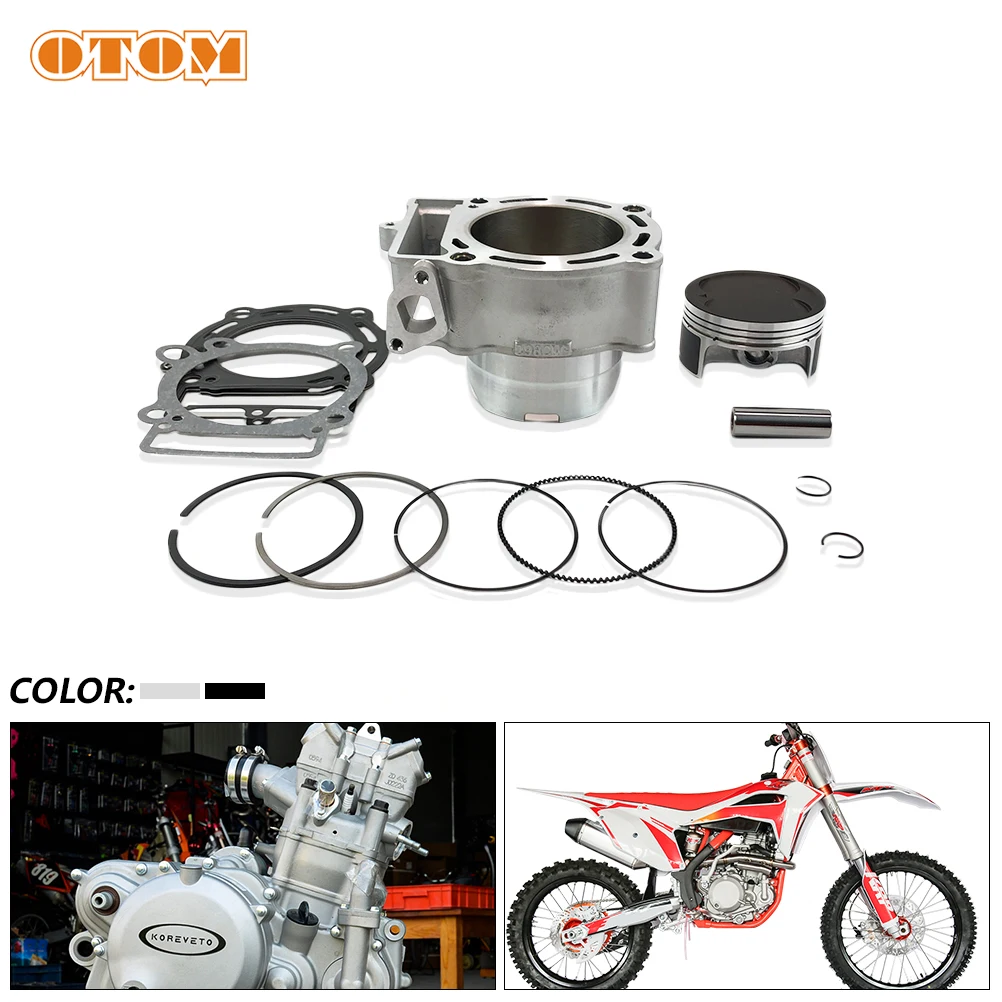 OTOM silnik motocyklowy zestaw siłowników 84mm duża pojemność pierścień tłokowy cylindra zestaw uszczelek do ZongShen NC250 modernizacja 300CC KAYO
