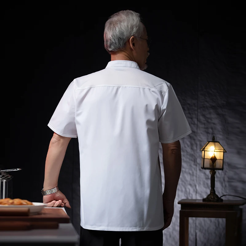 Одежда для официанта, рабочая одежда для ресторана, комбинезоны с коротким рукавом, рабочий костюм, Комбинезоны для шеф-повара