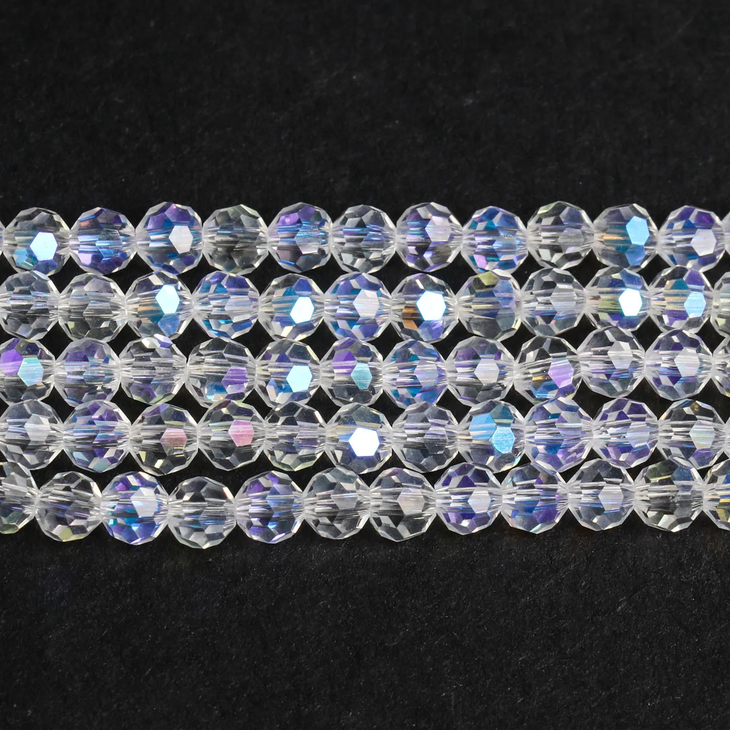 AB-Perles rectangulaires en quartz, triangle, cristal, à facettes, rondes, amples, pour bijoux, bricolage, breloques, ornements