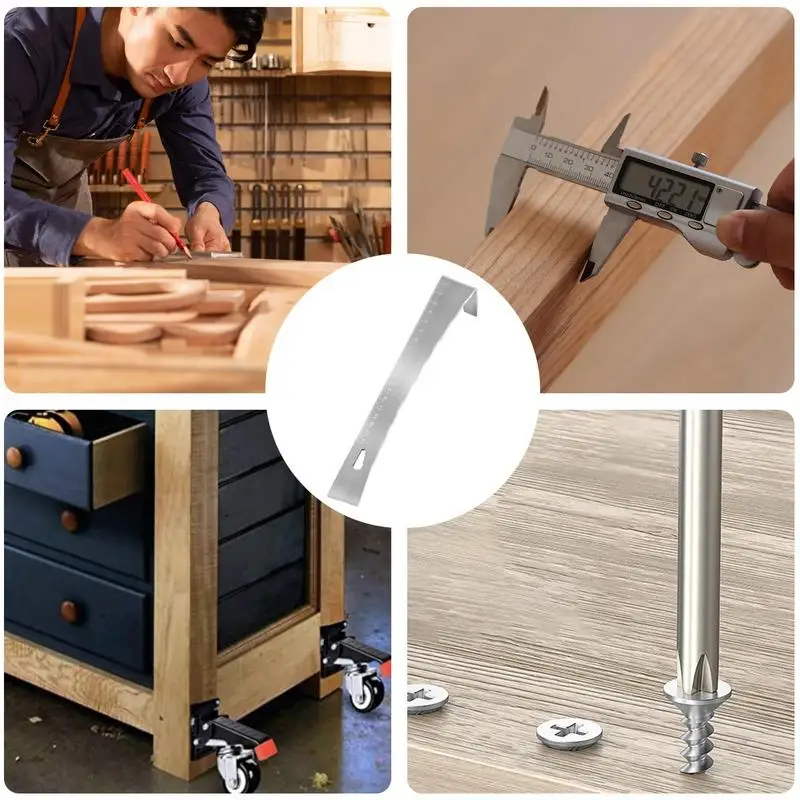Pry Bar Scraper Scrape And Pry Bar With Scale Pry Tool Stainless Steel Pry Bar Scraper Set Flat Bar Pry Bar For Pulling Prying