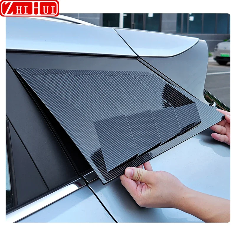 For Geely Cityray 2024 2025 Car Styling Rear Triangular Louver Modification Side Window Shark Fin Air Outlet Sticker Accessories