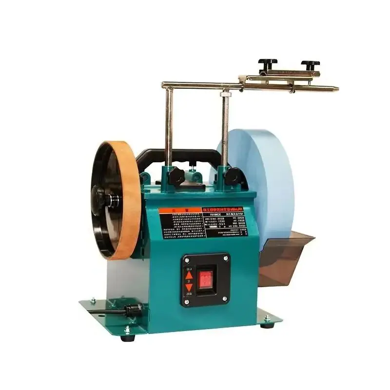 220V 10 Inch Low-Speed Watergekoelde Messenslijper Polijsten Machine Low-Noise Desktop Messenslijper 220 Mesh Slijpschijf
