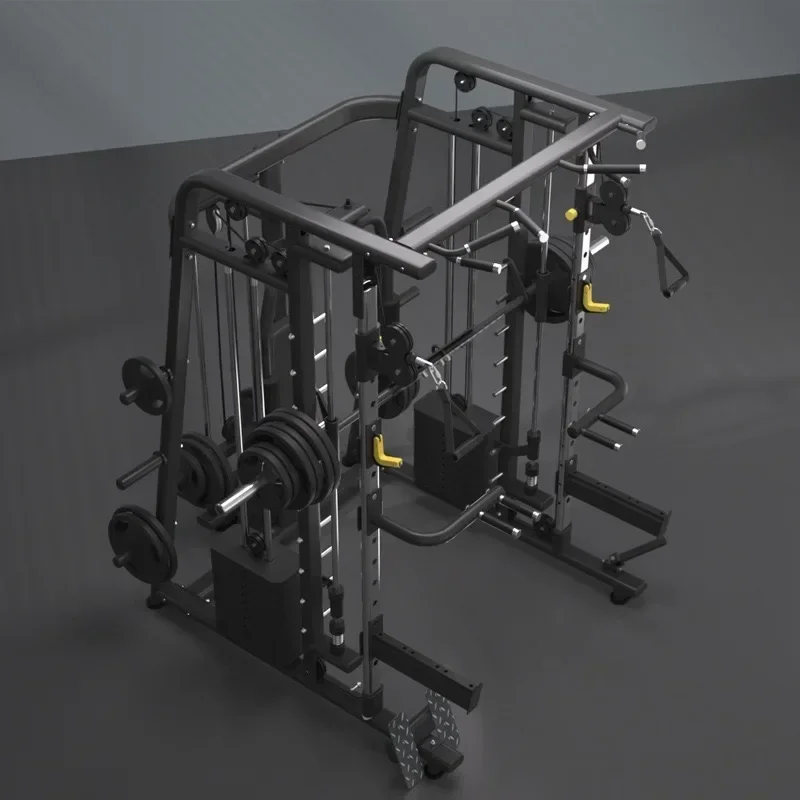 2026 Smith Machine Comprehensive Trainer Household Commercial Bench Press Squat Frame Bird Gantry Multifunctional Combination