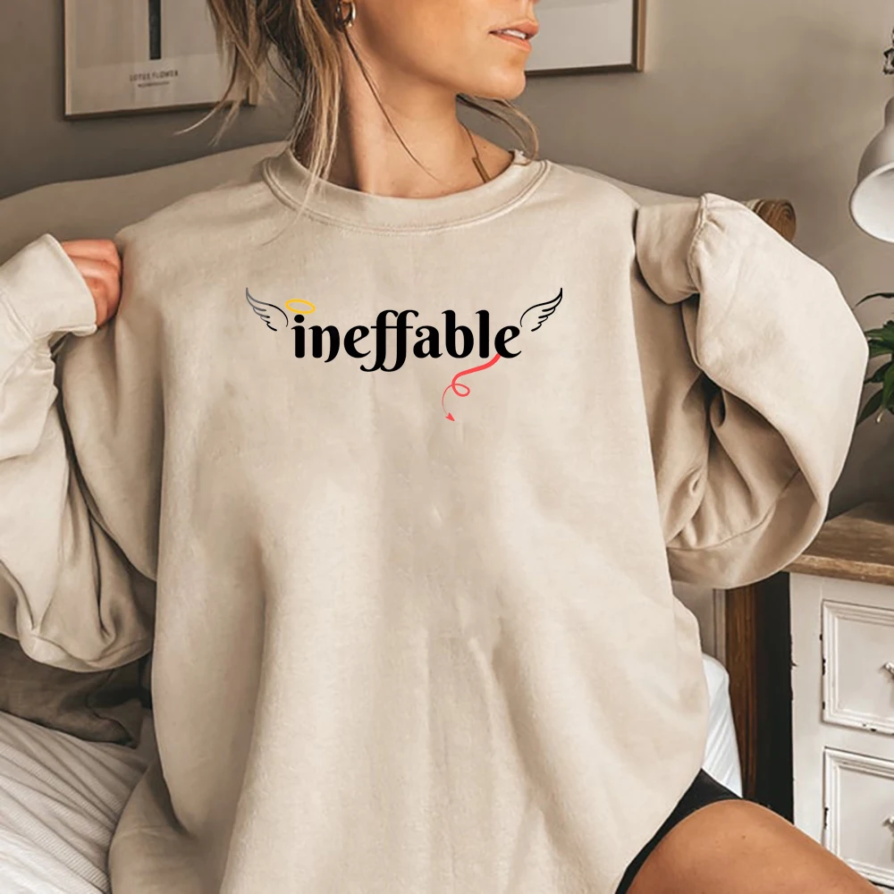 

Retro Good Omens Ineffable Sweatshirt Aziraphale Crowley Ineffable Husbands Shirt A.Z. Fell and Co Pullover Bookish Tee