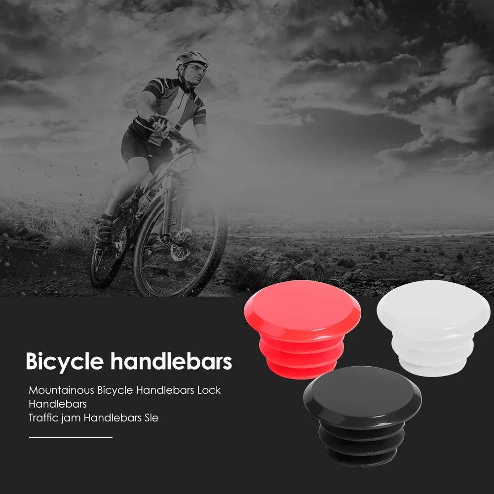 2pcs Durable Bicycle Handlebar Plugs Wear-resistant MTB Bike Grips Covers Plastic Cycling End Stoppers Bicycle Handlebar Plugs