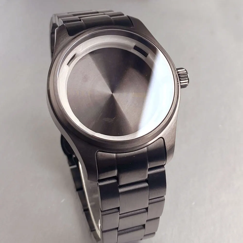 316L Silver Steel/CUSN8 Bronze/Black PVD Watch Case 20ATM For NH35 NH36 ETA2824 PT5000 MIYOTA 8215 Sapphire Glass watch parts
