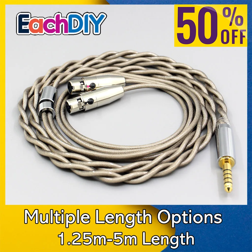 

Type6 756 core 7n Litz OCC Silver Plated Earphone Cable For Audeze LCD-3 LCD-2 LCD-X LCD-XC LCD-4z LCD-MX4 LCD-GX lcd-24 LN07834