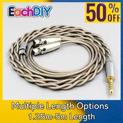 Type6 756 core 7n Litz OCC Silver Plated Earphone Cable For Audeze LCD-3 LCD-2 LCD-X LCD-XC LCD-4z LCD-MX4 LCD-GX lcd-24 LN07834