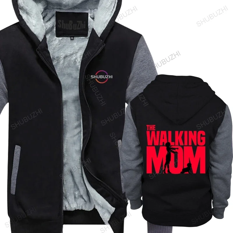 Mens luxury thick hoody The Walking Mom Men hoodies Funny Men White cool hoody Custom Over Size winter hooded coat For Team