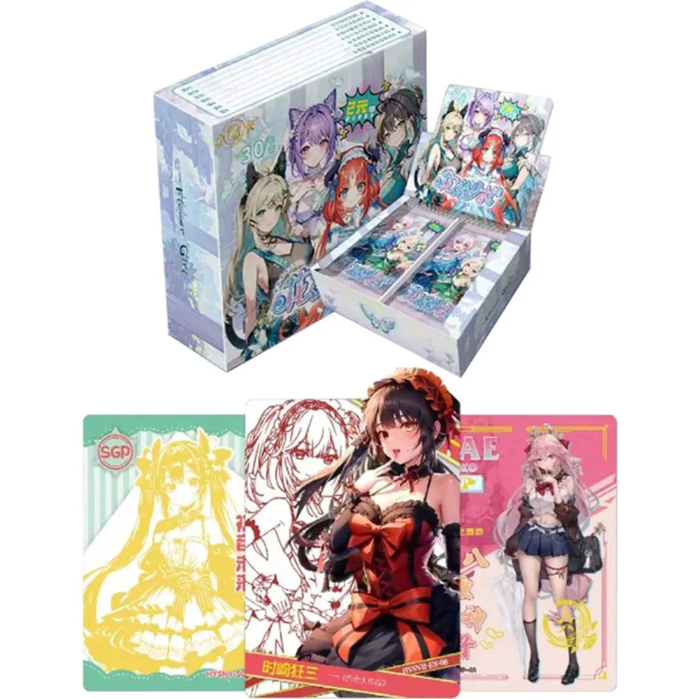 

Goddess Story Card Flower Girl Xunfeng Chapter Cards Girl Cards Ganyu Ram Animation Collection Card Toys Gifts