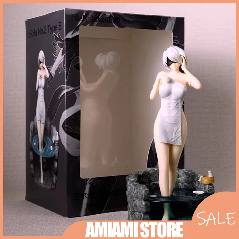 

22 см Nier Automata 2b сцена для ванны, игра для девочек, фигурка, механическая статуя Lifeform, коллекция украшений для рабочего стола, игрушки, подарки