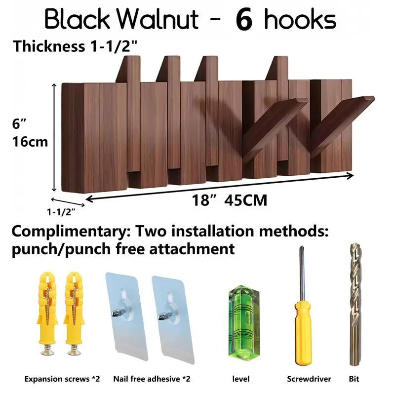 Haczyki na orzech ścienny wieszak na kurtki wieszaki klawisz fortepianu wieszaki na naturalne drewniane wieszaki odzież z tkaniny