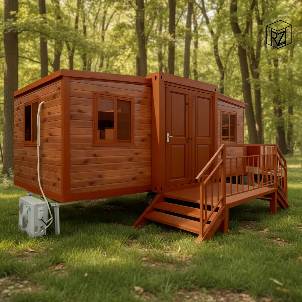 20ft Expandable Container House for Sale 3 Bedrooms Luxury Prefab Home Solar Panels European Design Hotel Home Office Use