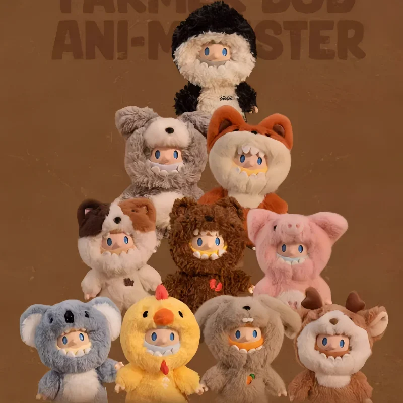 Jouets de boîte ennemi en peluche de la série Farmer Bob Ani-Monster, figurine d'action d'anime, boîte mystère surprise, cadeaux de beurre, 2025 authentique