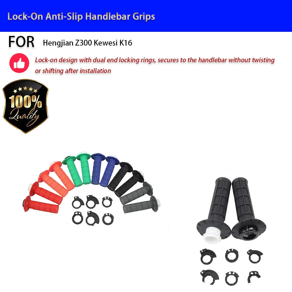 For Hengjian Z300 Kewesi K16 Lock-On Anti-Slip Handlebar Grips Off-Road No-Drill Accesorios Moto Accessori Moto