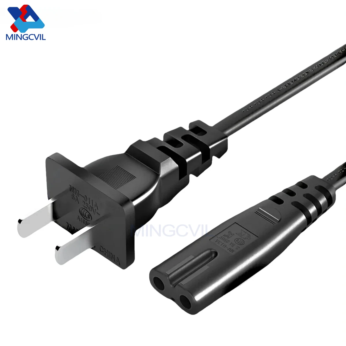 2 Pin Prong US EU LED Light Supply Adapter AC Power Cord American European Figure Laptop Power Cable For PS4 1.5M