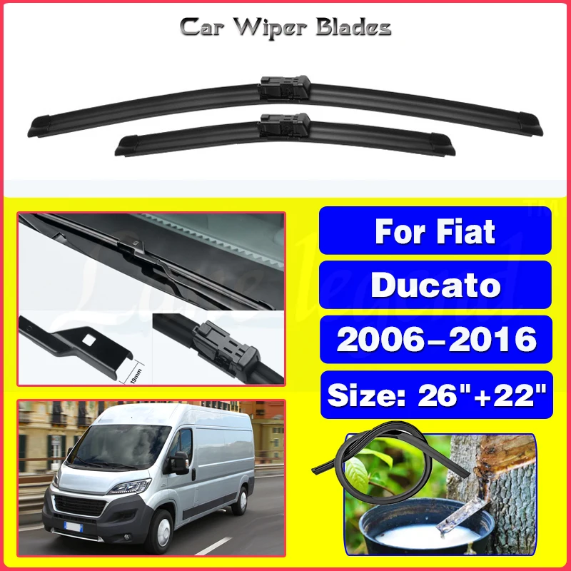 

Car Wiper Blades For Fiat Ducato 2006 - 2016 Windshield Windscreen Front Window Blades 26"+22" Car Accessories 2013 2014 2015