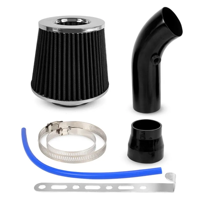 For Car Modification Universal 76Mm/3 Inch Cold Air Intake Kit Including High-Flow Mushroom Head Air Filter