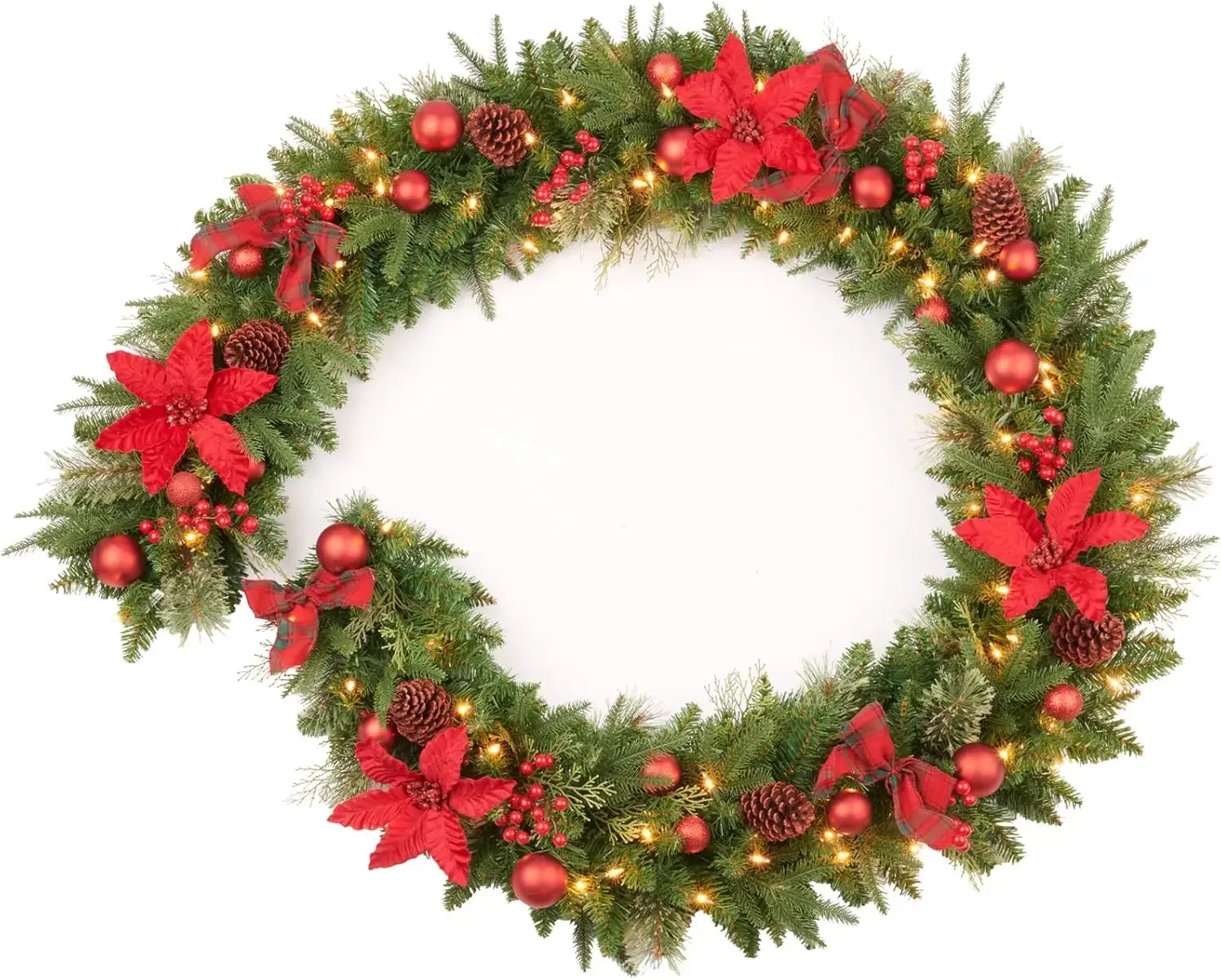 9Ft Red Poinsettias… - image