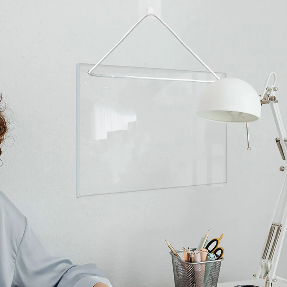 

2Pcs Clear Acrylic Dry Erase Board Smooth Writing Surface for Daily Planning and Notes Ideal Desk Whiteboard for Adults Family