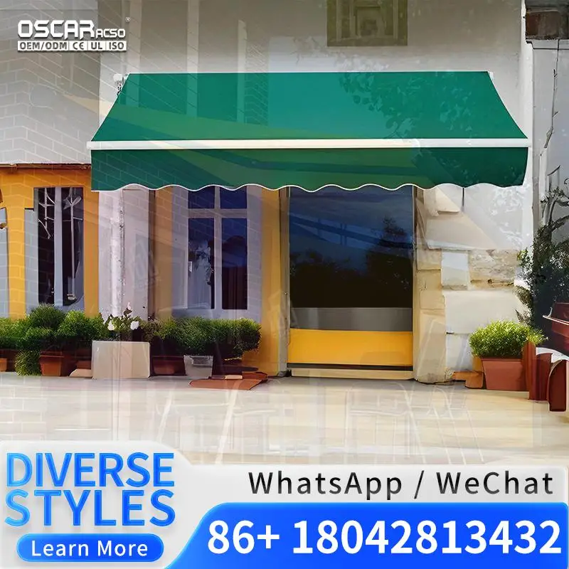 Electric Retractable Outdoor Awning White Aluminum Frame PVC Sail Remote Control for Patio Garden Balcony High Quality Expandabl