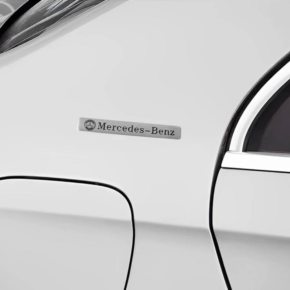 3D Aluminum For Mercedes Benz AMG Emblem Car Styling Body Trunk Fender Decoration Sticker Auto Badge Modification Accessories