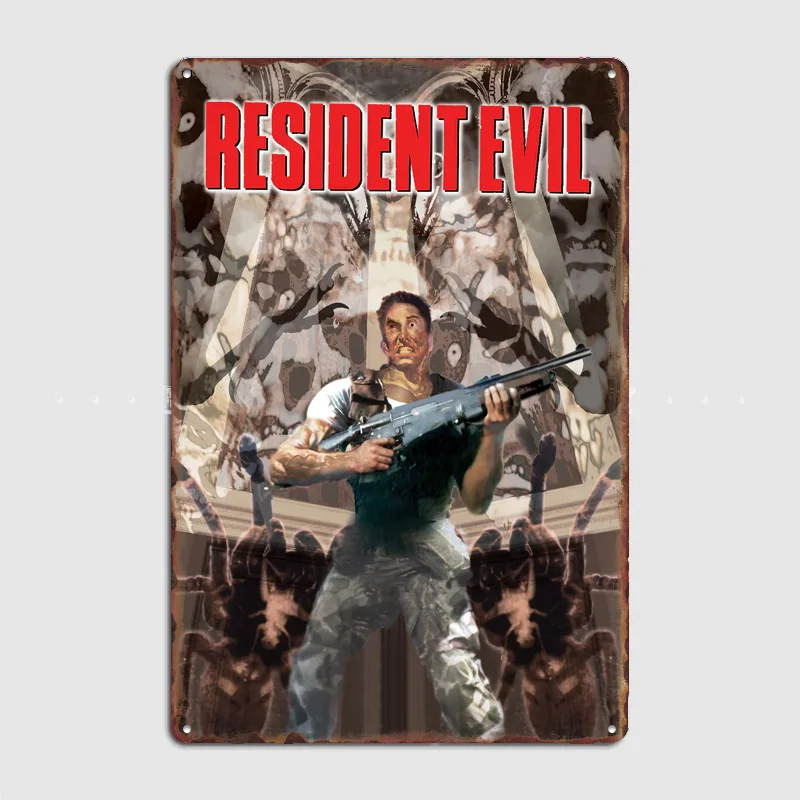 Resident Evil Poster Metal Sign Custom Bedroom Room Decor Home Wall Decor Posters Indoor Wall Decoration