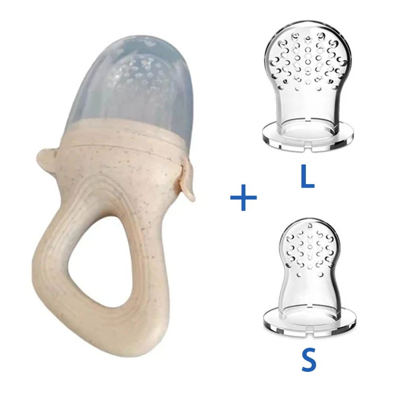 

Силиконовая детская соска, детская кормушка для фруктов с крышкой, детская соска, свежая еда, овощная добавка, пустышка, ниблер для кормления