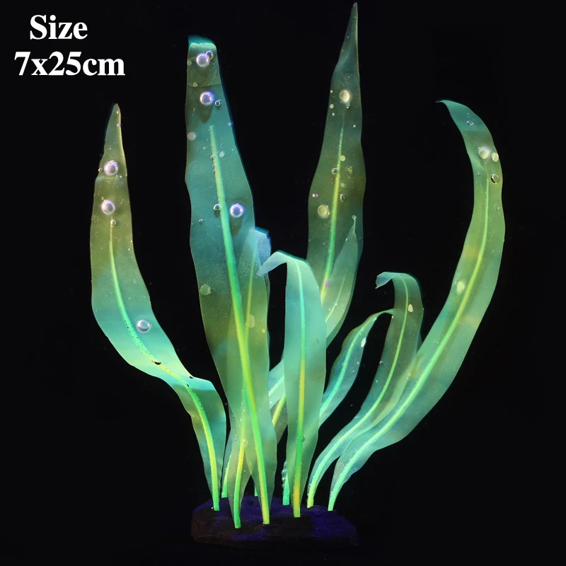 Kelp Simulation Plant Decoration Fish Tank Aquarium Underwater World Silicone Beautiful Plant Decoration Tabletop Decoration