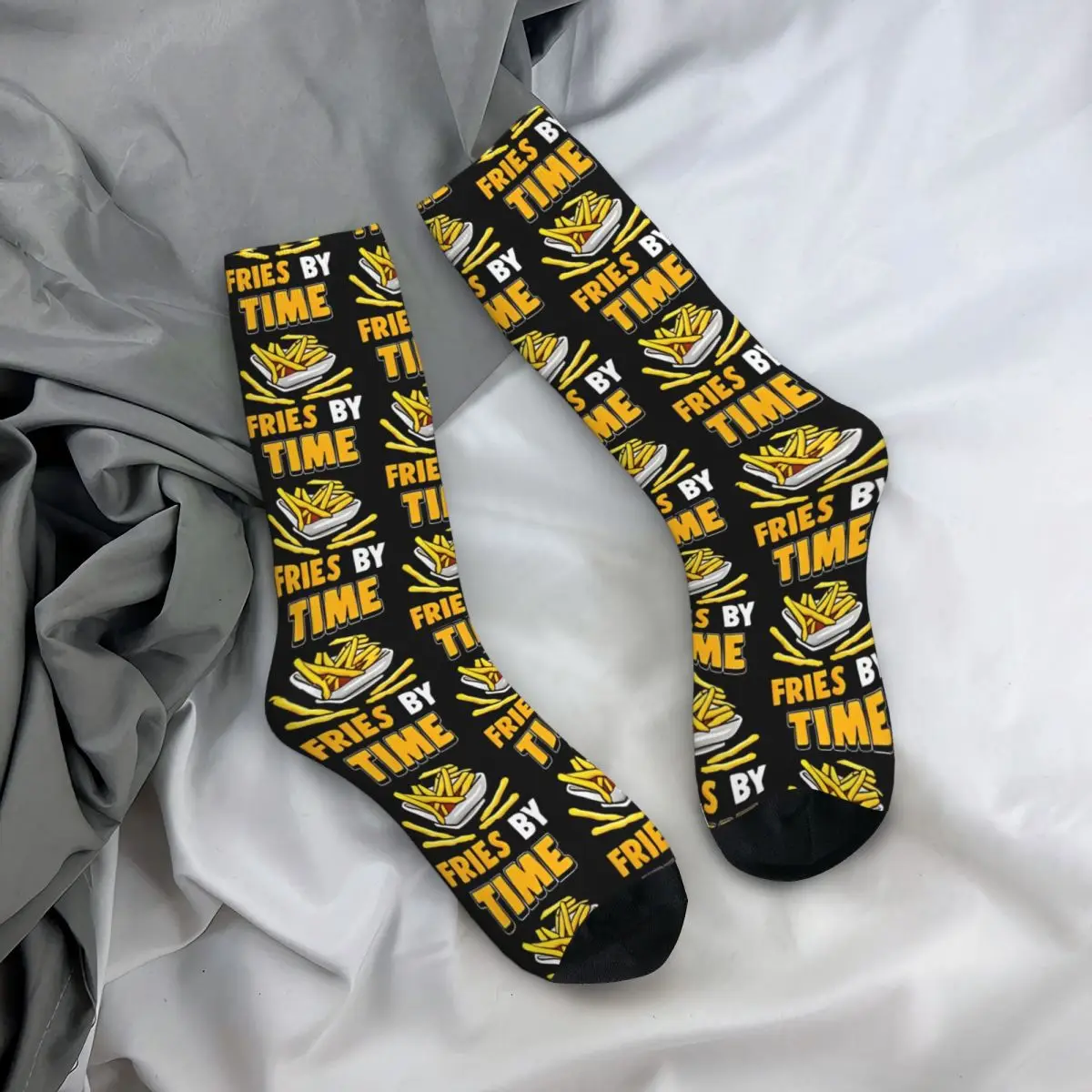 French Fries Stockings Graphic Funny Socks Spring Anti Skid Socks Adults Men Skateboard Soft Breathable Socks