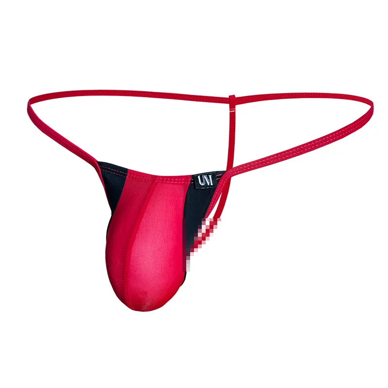 

Sexy Upward Style Men's Thongs Underwear Eggs Wrapped Ice Silk Strong Fit Briefs TM Men's Fashionable Panties