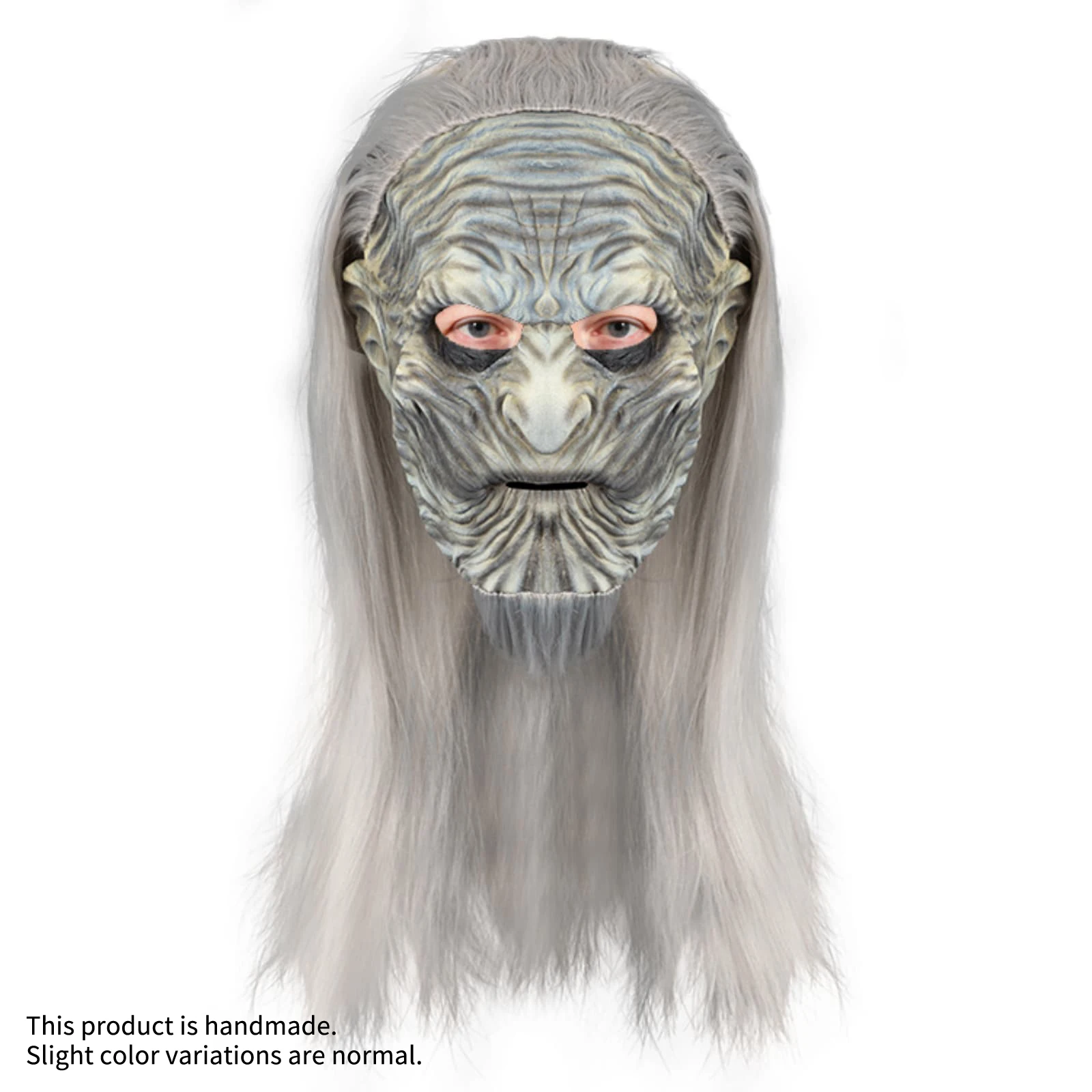 

1PC silver hair mask-latex material-novel headgear-suitable for Halloween