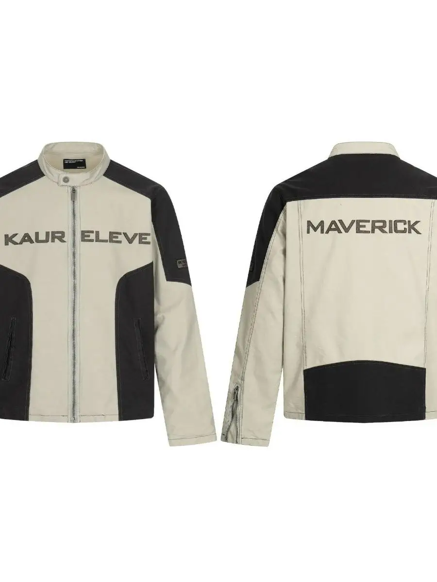 

Мужская вязаная куртка в стиле ретро-американский кэжуал, свободного кроя, для мотоциклистов, с надписью, универсальная, для отдыха