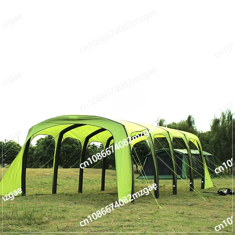 Large Camping Awning Outdoor 8-10 Person Tunnel Advertising Tent Multi-functional Integrated Quick-opening Inflatable Tent