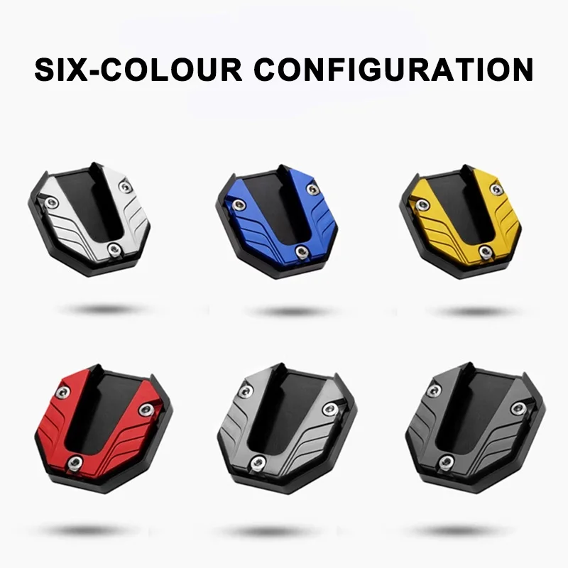 SEMETAL Motorcycles Side Stand Support Extended Pad Bicycle Side Step Covers For Motorcycle Stopping Steady Autocycle Accessory image 6