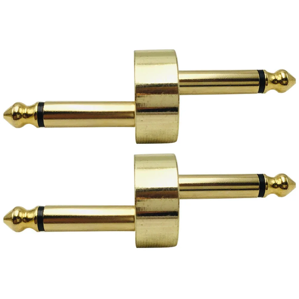 

2pcs Guitar Pedal Connector Metal Effect Pedals Connector For Guitar Effect Pedalboard Electric Bass Instrument Cable Adapter
