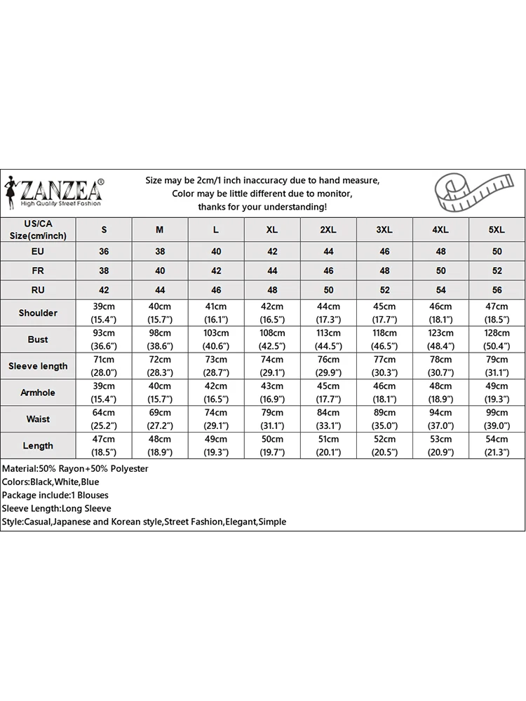 ZANZEA 여성용 우아한 롱 커프 퍼프 슬리브 브이넥 블라우스, 허리 짧은 상의, 불규칙 셔츠, 2023 신상 패션