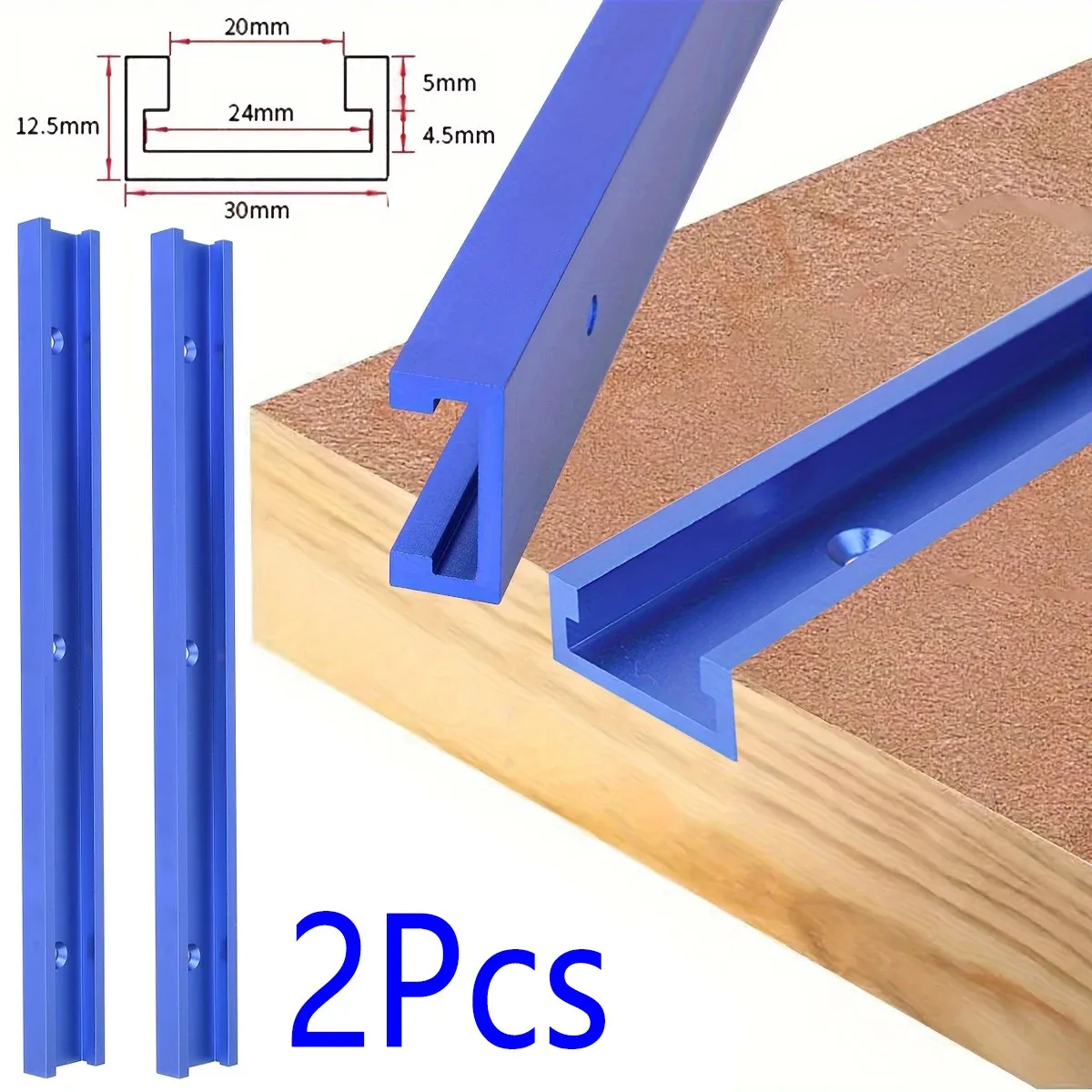 30 Type T-Track Miter Track 30-50cm Aluminum Slot Connector Woodworking Jig Tool