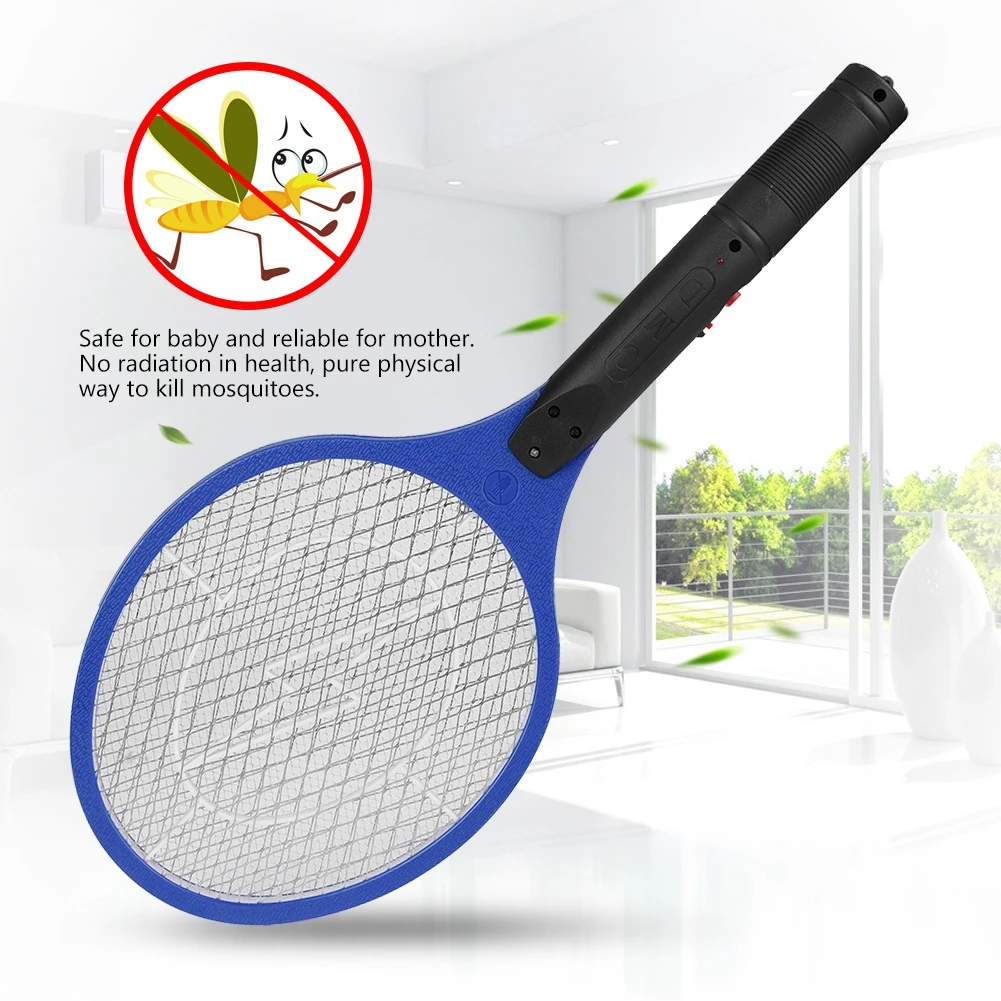 Matamoscas eléctrico, lámpara antimosquitos, matamoscas eléctrico de rejilla ancha con batería para uso diario en casa